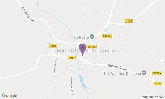 Localisation Marcilly En Bassigny Bp - 52360