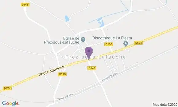 Localisation Prez sous Lafauche Ap - 52700