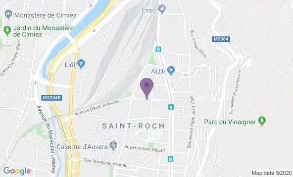 Localisation Nice Saint Roch - 06300