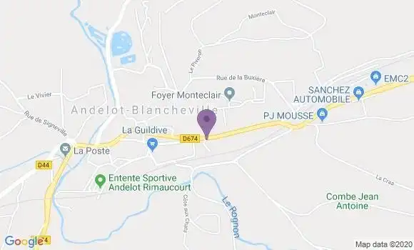 Localisation Rimaucourt Bp - 52700