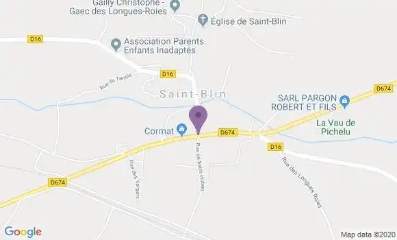 Localisation Saint Blin Semilly Bp - 52700