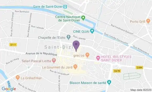 Localisation Saint Dizier Gambetta - 52100