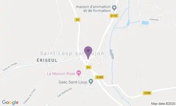 Localisation Saint Loup sur Aujon Ap - 52210