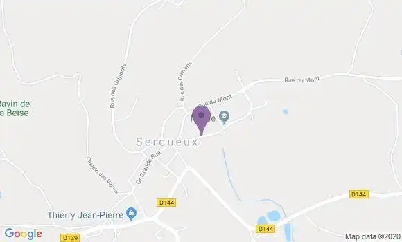 Localisation Serqueux Bp - 52400