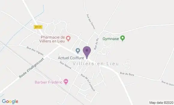 Localisation Villiers En Lieu Bp - 52100