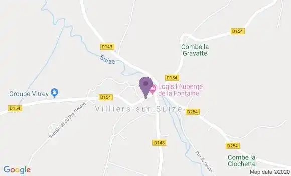 Localisation Villiers sur Suize Ap - 52210