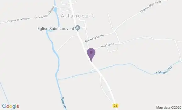 Localisation Voillecomte Ap - 52130