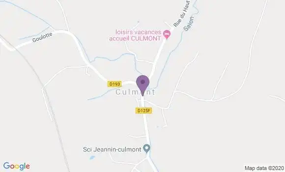 Localisation Culmont Ap - 52600