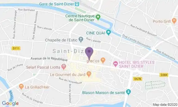 Localisation St Dizier Marnaval Ap - 52100