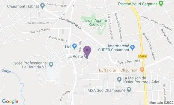 Localisation Chaumont Cavalier Bp - 52000