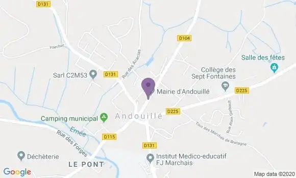 Localisation Andouille - 53240