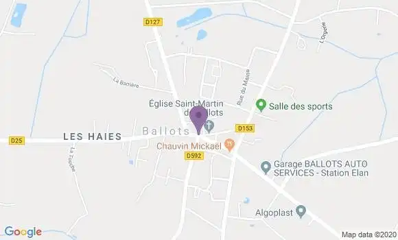 Localisation Ballots Bp - 53350