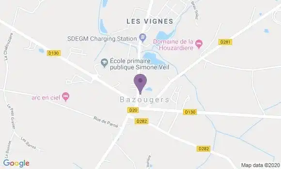 Localisation Bazougers Ap - 53170