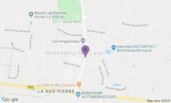 Localisation Bonchamp les Laval - 53960