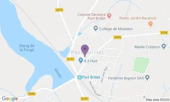 Localisation Le Bourgneuf la Foret Bp - 53410