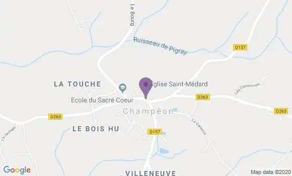 Localisation Champeon Ap - 53640