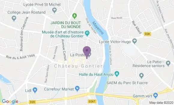 Localisation Chateau Gontier - 53200