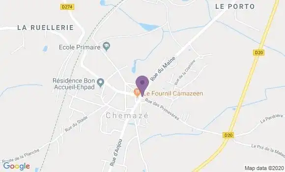 Localisation Chemaze Bp - 53200