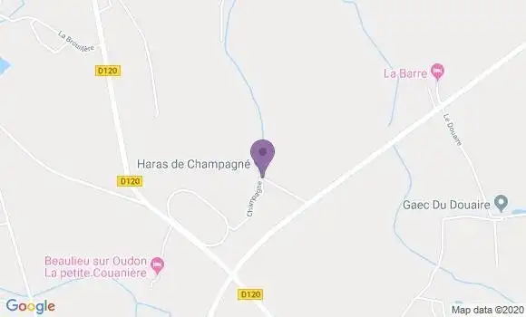 Localisation Cosse En Champagne Ap - 53340
