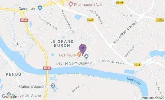 Localisation Coudray Ap - 53200