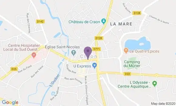 Localisation Craon - 53400