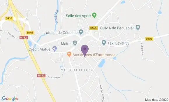 Localisation Entrammes Bp - 53260