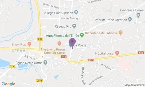 Localisation Ernee - 53500
