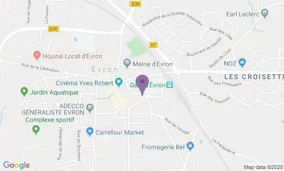 Localisation Evron - 53600