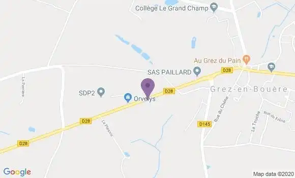 Localisation Gennes sur Glaize Ap Ap - 53200