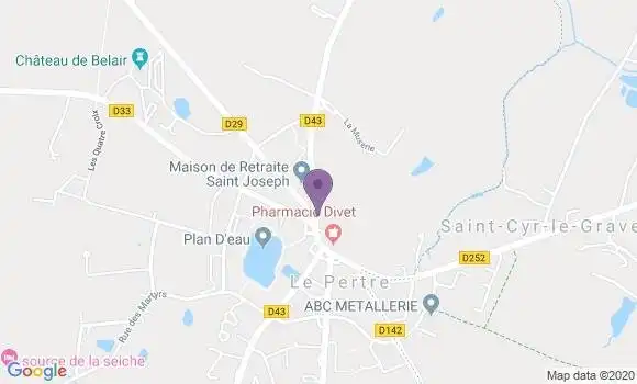 Localisation La Gravelle Ap - 53410