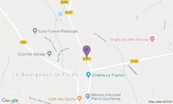 Localisation Juvigne Bp - 53380