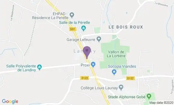 Localisation Landivy Agence Communale - 53190