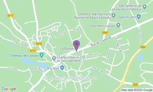 Localisation Lassay les Chateaux Bp - 53110