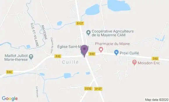Localisation Laubrieres Ap Ap - 53540