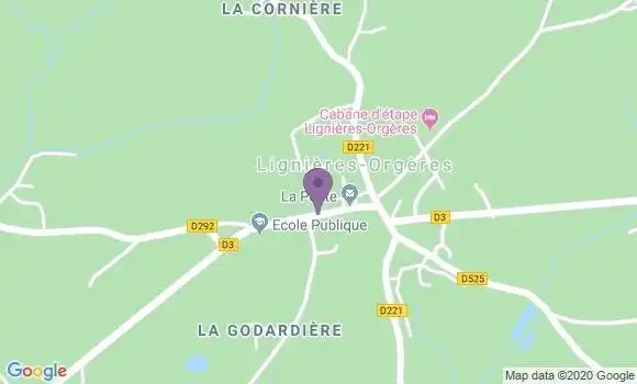 Localisation Lignieres Orgeres Ap - 53140