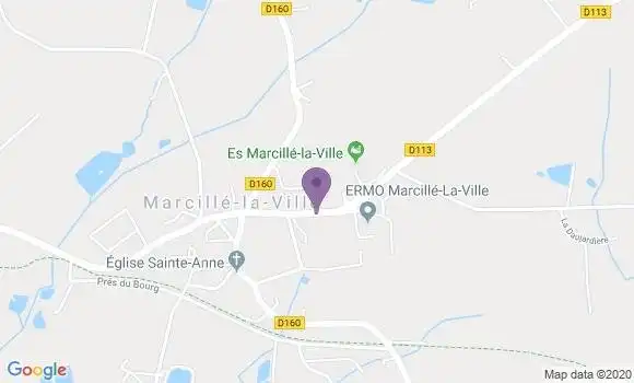 Localisation Marcille la Ville Ap - 53440