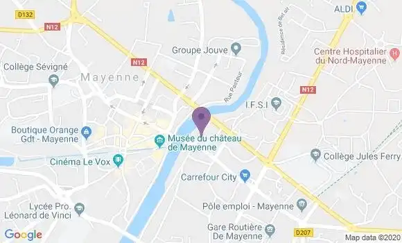 Localisation Mayenne - 53100