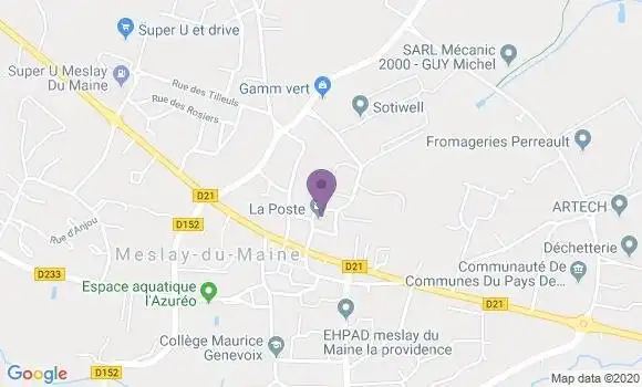 Localisation Meslay du Maine - 53170