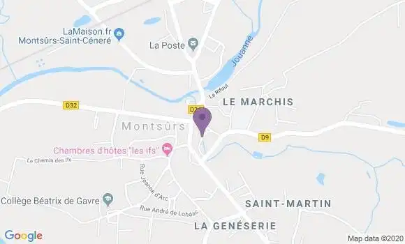 Localisation Montsurs Bp - 53150