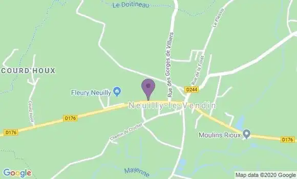Localisation Neuilly le Vendin Ap - 53250