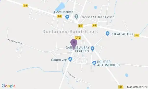 Localisation Nuille sur Vicoin Bp - 53970