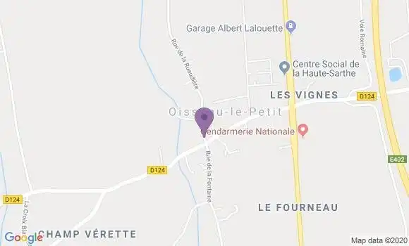 Localisation Oisseau Bp - 53300