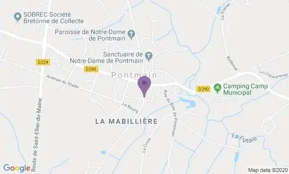 Localisation Pontmain Bp - 53220