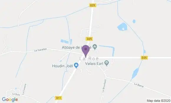 Localisation La Roe Ap - 53350