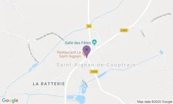 Localisation Saint Aignan de Couptrain Ap - 53250
