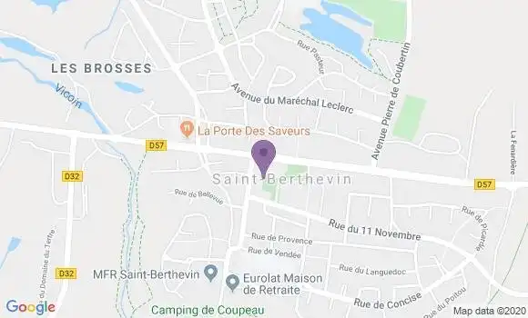 Localisation Saint Berthevin - 53940