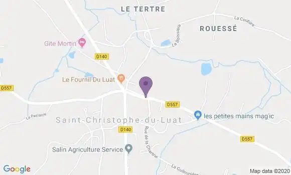 Localisation Saint Christophe du Luat Ap - 53150