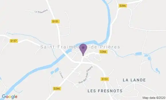 Localisation Saint Fraimbault de Prieres Ap Ap - 53300