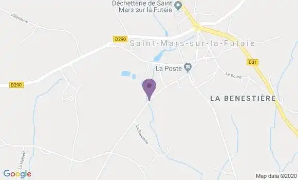 Localisation Saint Mars sur la Futaie Ap - 53220