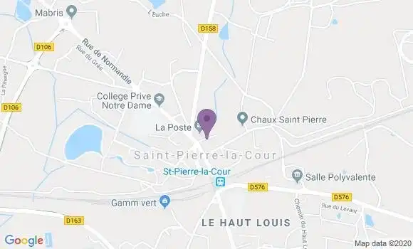 Localisation Saint Pierre la Cour Bp - 53410